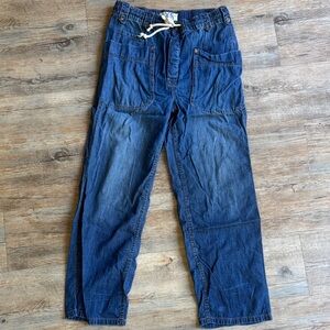 Free People Pull on Wide Leg Jeans, Xs